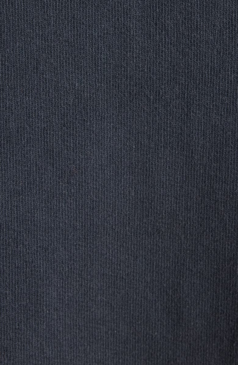 Balenciaga Oversize Logo Cotton Hoodie, Alternate, color, 6552 Washed Black 2/ White