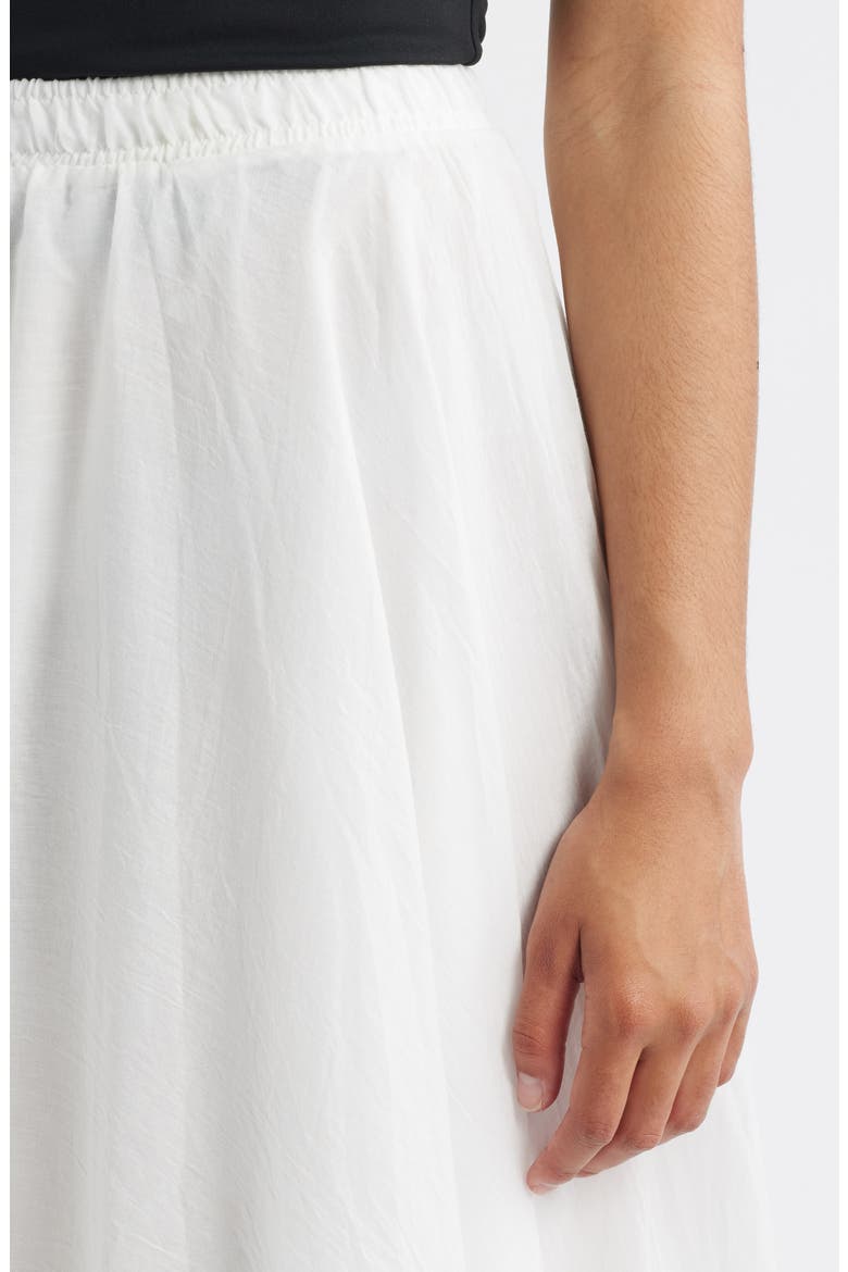 Alba Pull-On Midi A-LIne Skirt, Alternate, color, WHITE