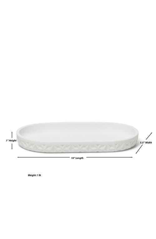 Roselli Trading Company Quilted Amenity Tray In White
