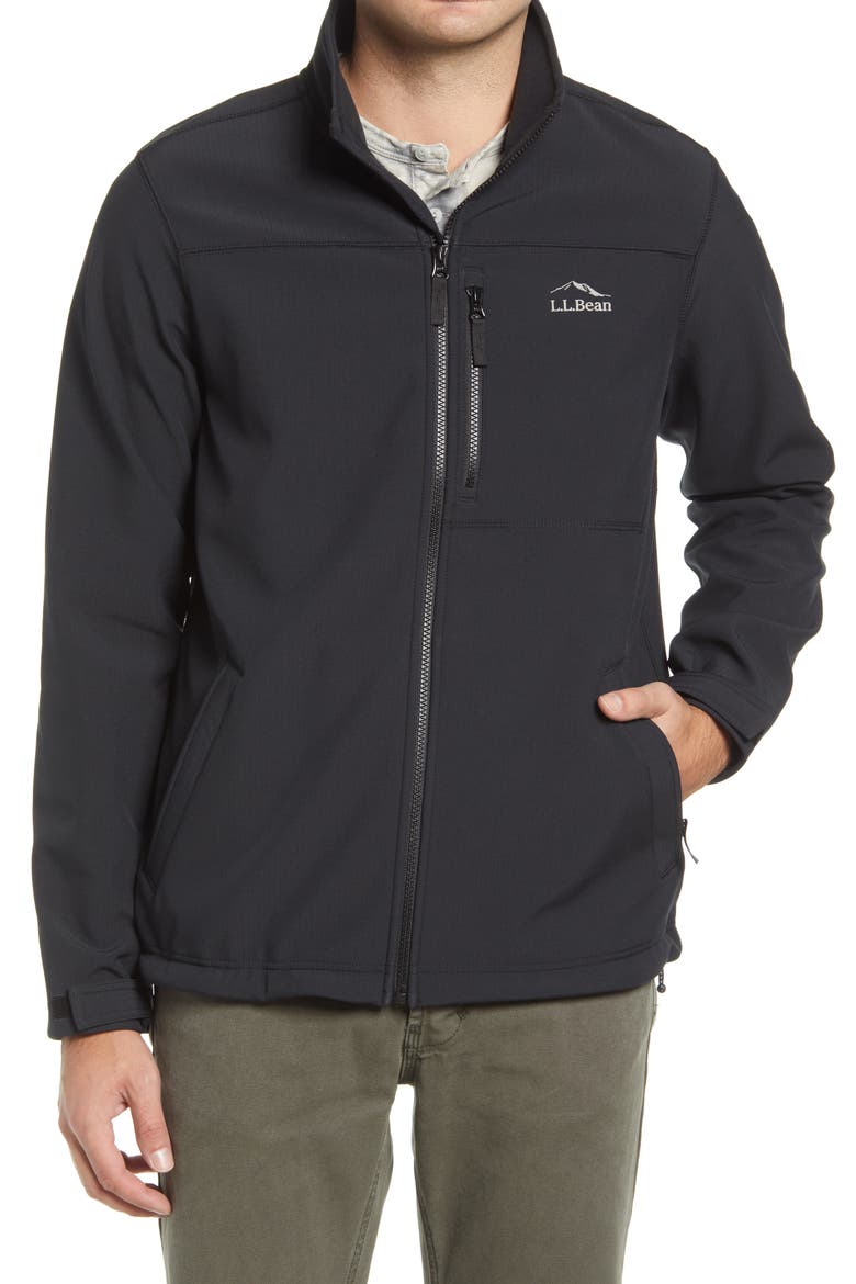 Windproof Softshell Jacket, Alternate, color, BLACK