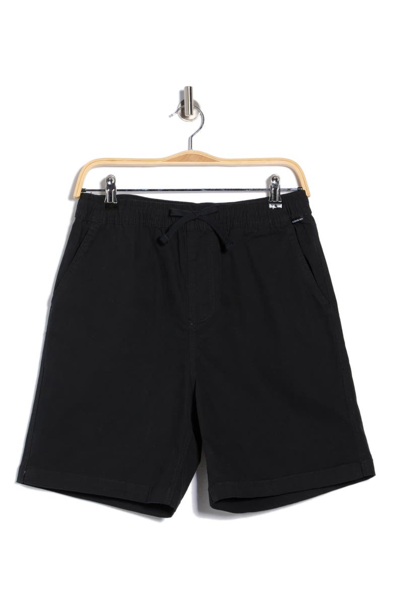 Quiksilver Taxer Stretch Drawstring Shorts, Alternate, color, Black