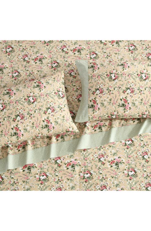 Laura Ashley Serene Dream 4-piece Cotton Sheet Set In Pastel Brown