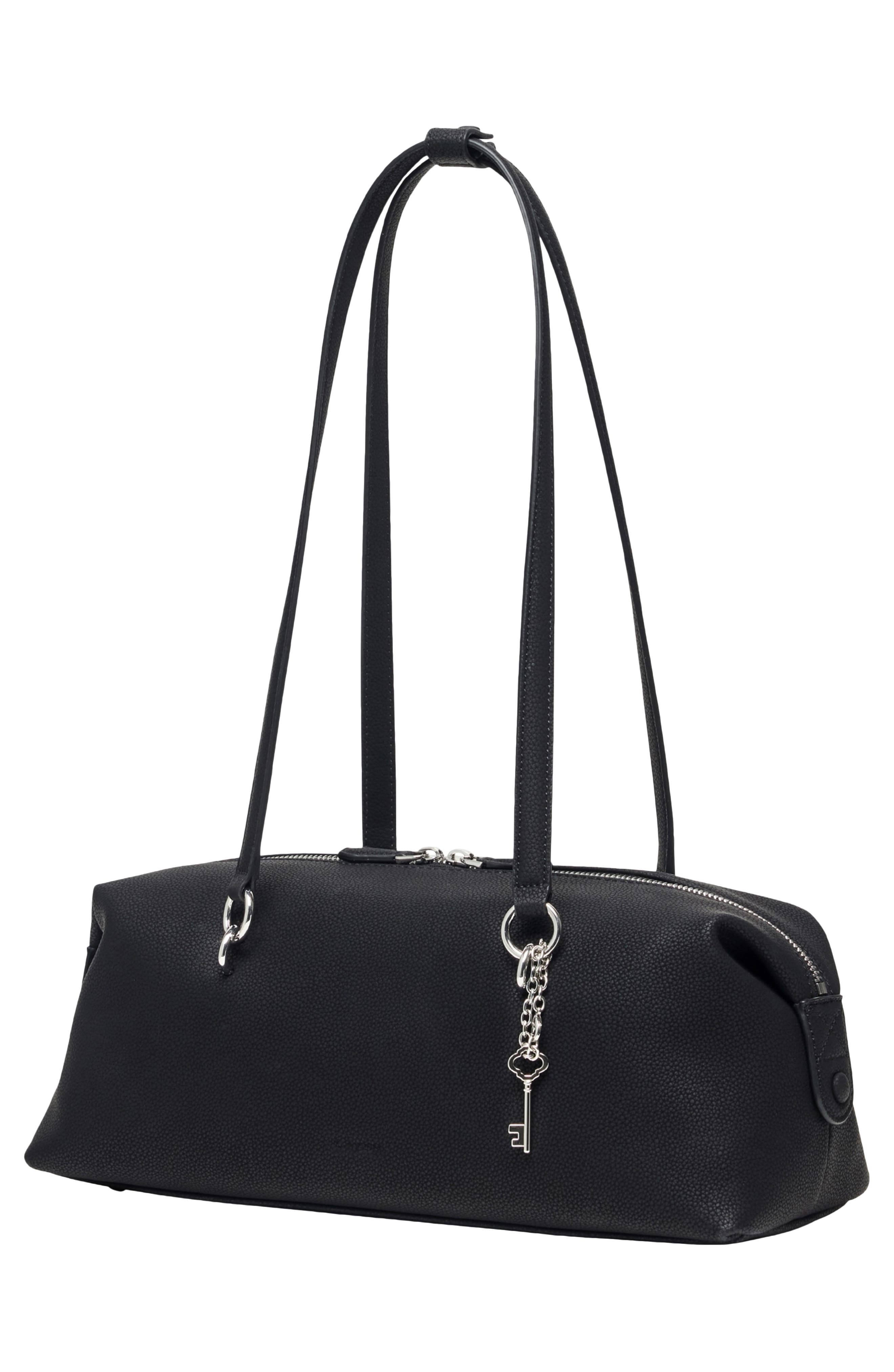 Oryany Martin Leather Shoulder Bag, Alternate, color, Black