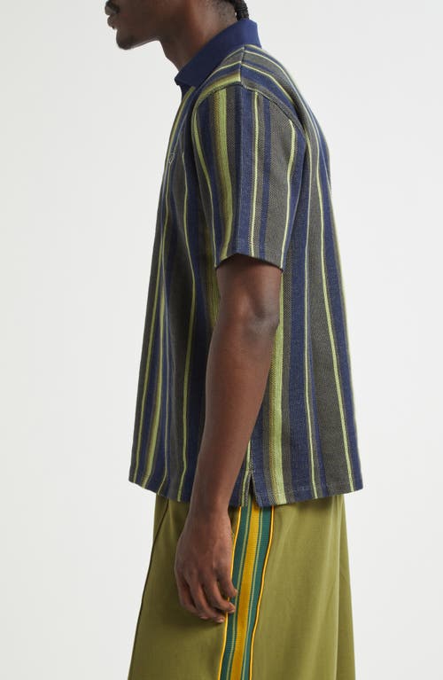 Nicholas Daley Rugby Stripe Polo In Multi