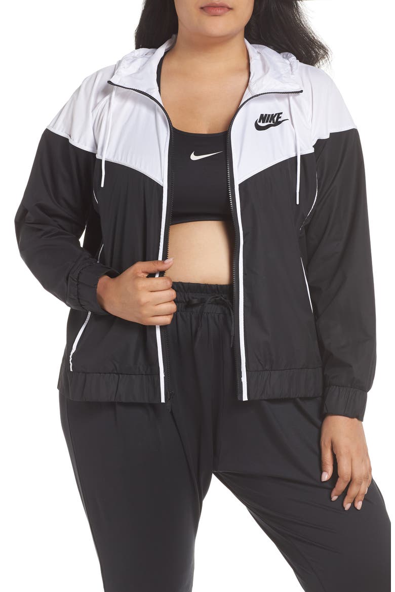 Sportswear Windrunner Jacket, Main, color, BLACK/ WHITE/ BLACK
