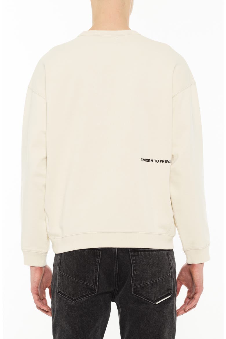 Graphic Logo Crewneck Sweatshirt, Alternate, color, WINTER WHITE