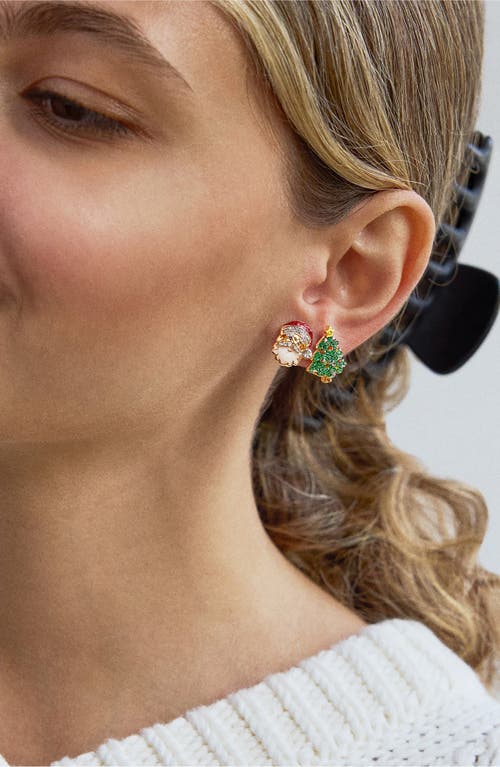 Baublebar Assorted 2-pack Spruced Up Santa Stud Earrings In Multi
