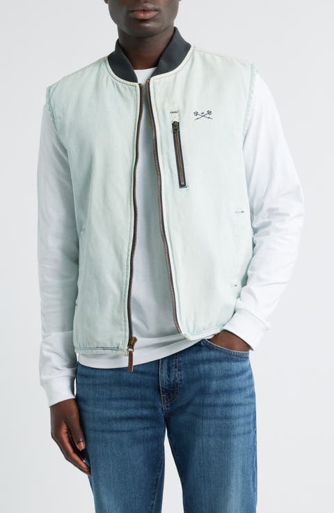 Seamus Canvas Zip-Up Vest