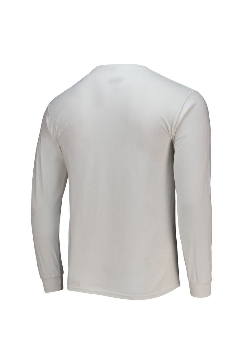 Men's Checkered Flag White Bill Elliott 2-Spot Long Sleeve T-Shirt, Alternate, color, White