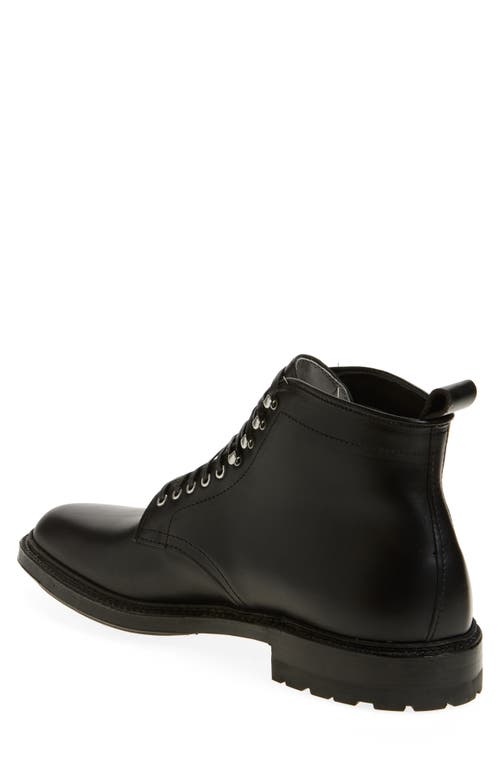 Alden Shoe Company Alden Plain Toe Lace-up Boot In Black With Nickel Hooks