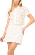 Ted Baker Liz Broderie Anglaise Cotton Button-Up Top