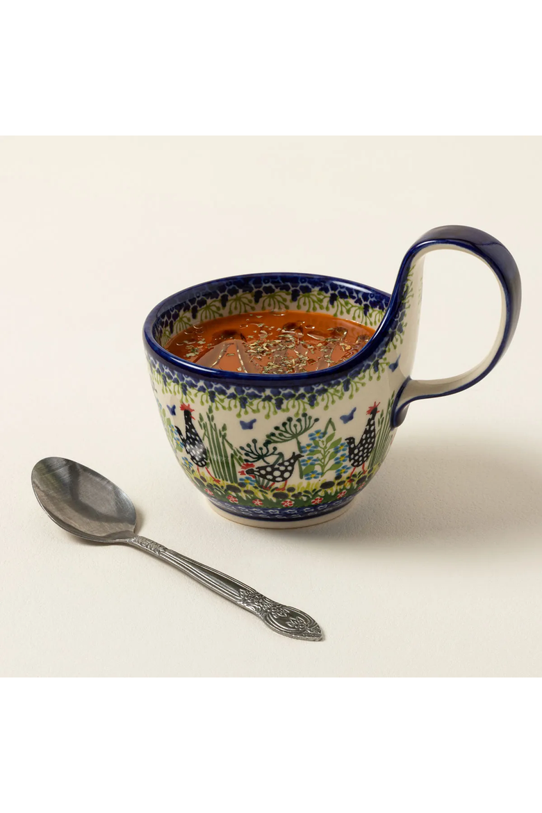 Cozy Polish Soup Mug by Lidia's Polish Pottery Inc., Alternate, color, Gold