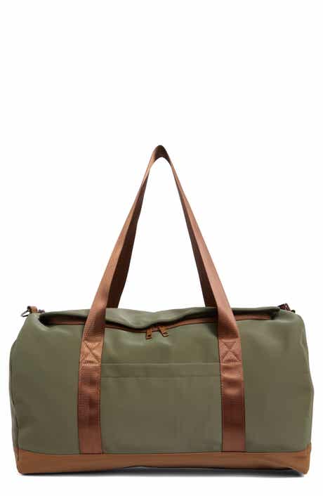 Faux Leather Duffle Bag
