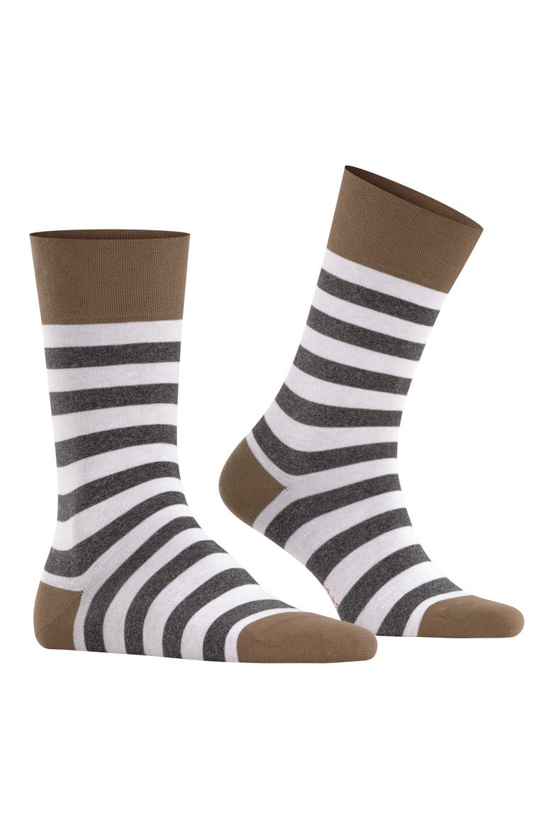 Sensitive Mapped Line Crew Socks, Main, color, PEBBLE