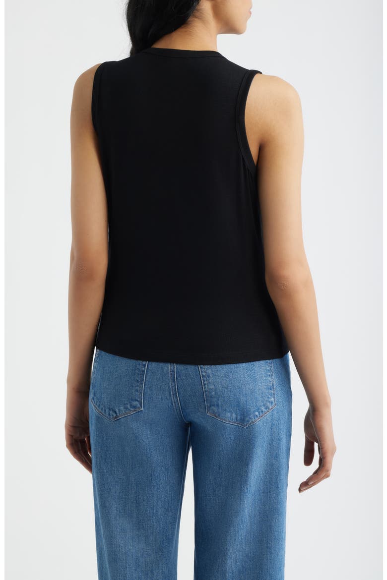 Layered Look Tank, Alternate, color, BLACK