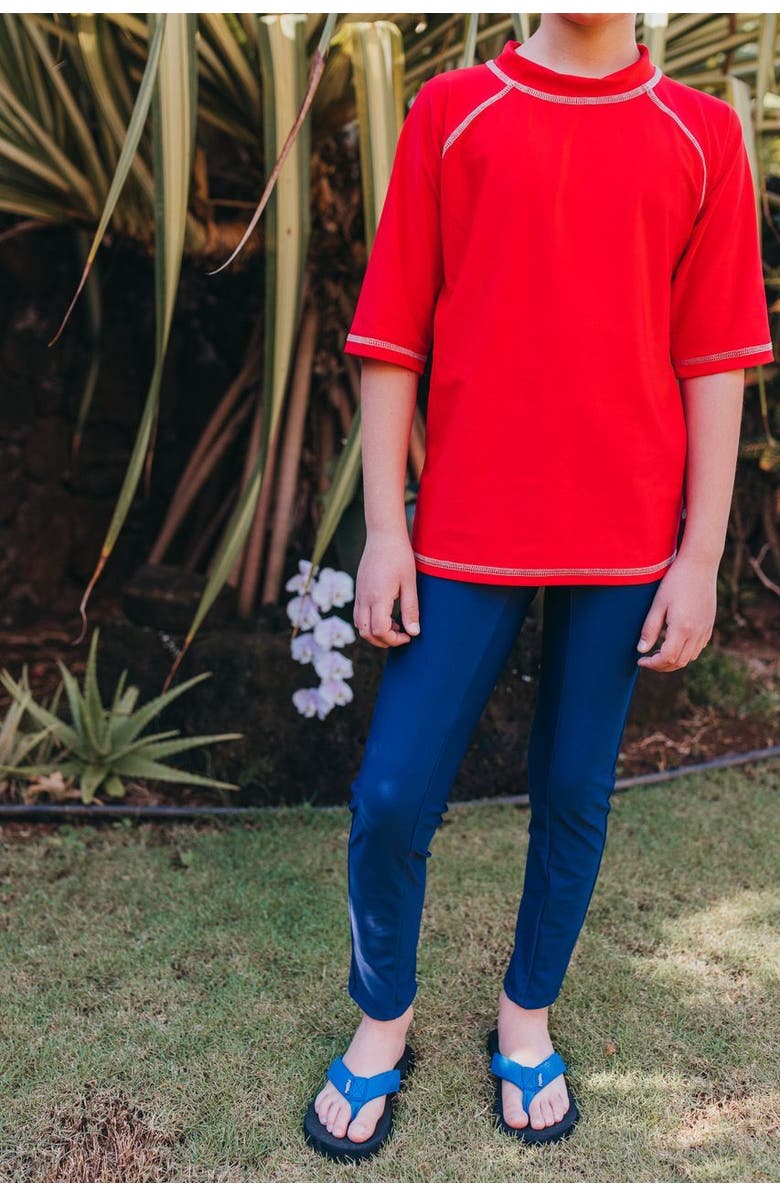 CITY THREADS Kids' UPF 50+ Nylon/Spandex Blend Swim Leggings, Alternate, color, Black