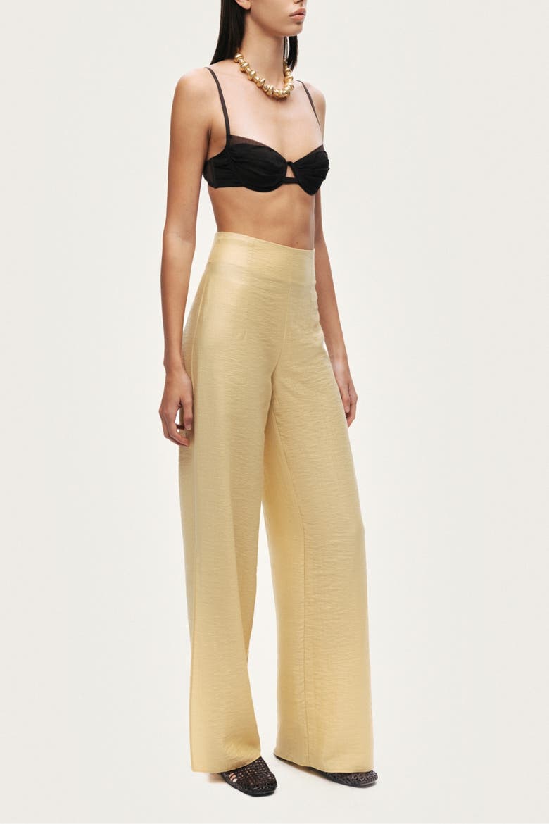 Women's Straight-Leg Relaxed  Pants, Alternate, color, Yellow