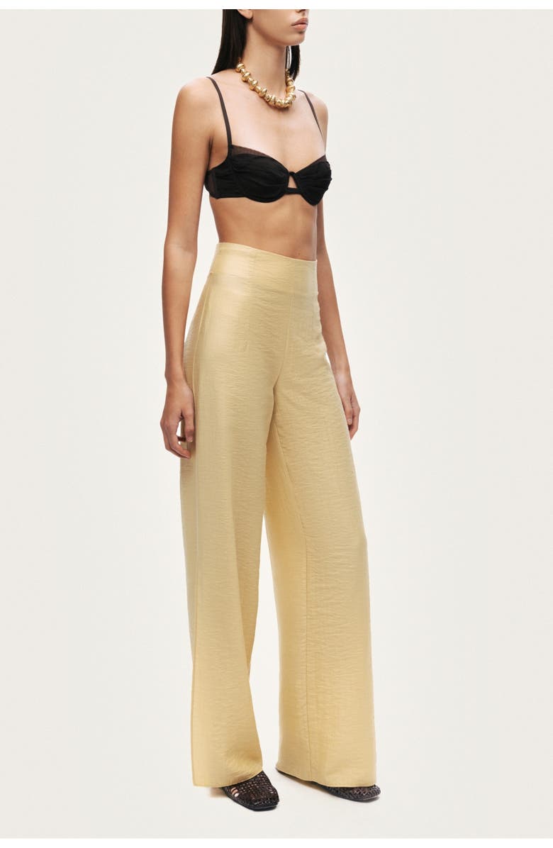 Nocturne Women's Straight-Leg Relaxed Pants, Alternate, color, Yellow