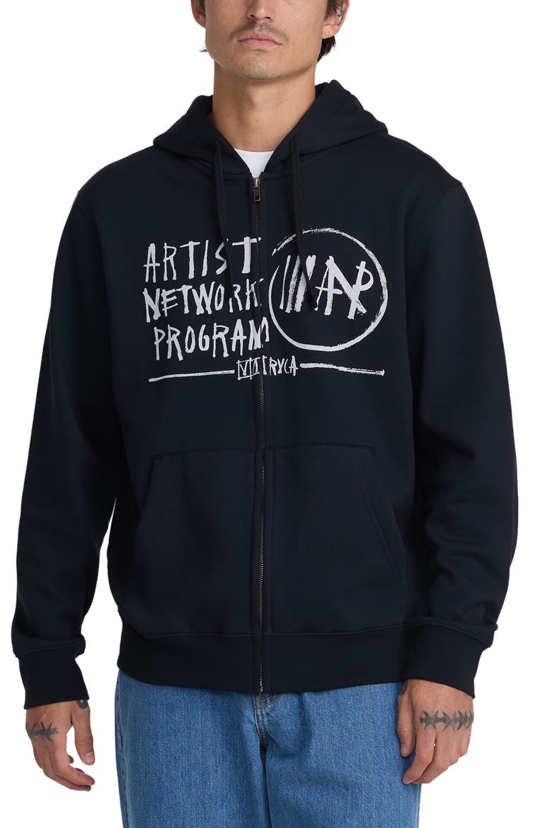 Horton ANP Zip Hoodie, Main, color, BLACK