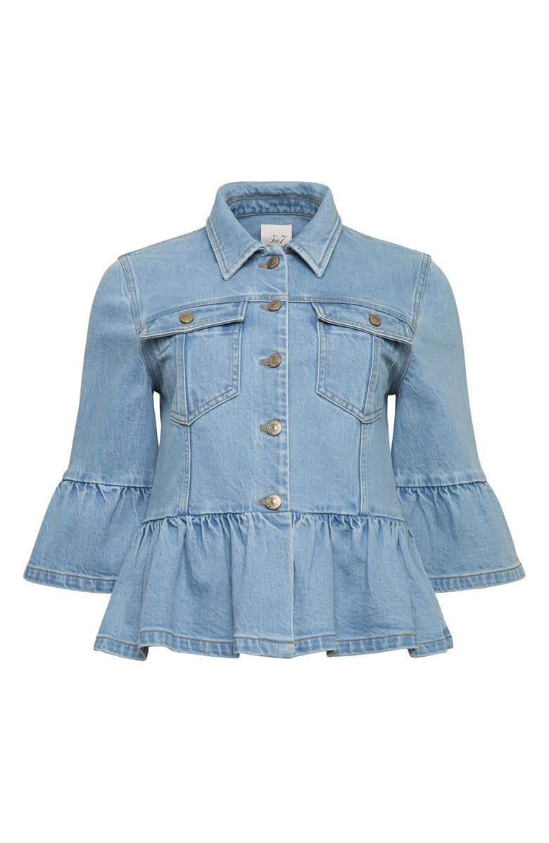 Cinq à Sept Mandie Denim Jacket, Alternate, color, Mist