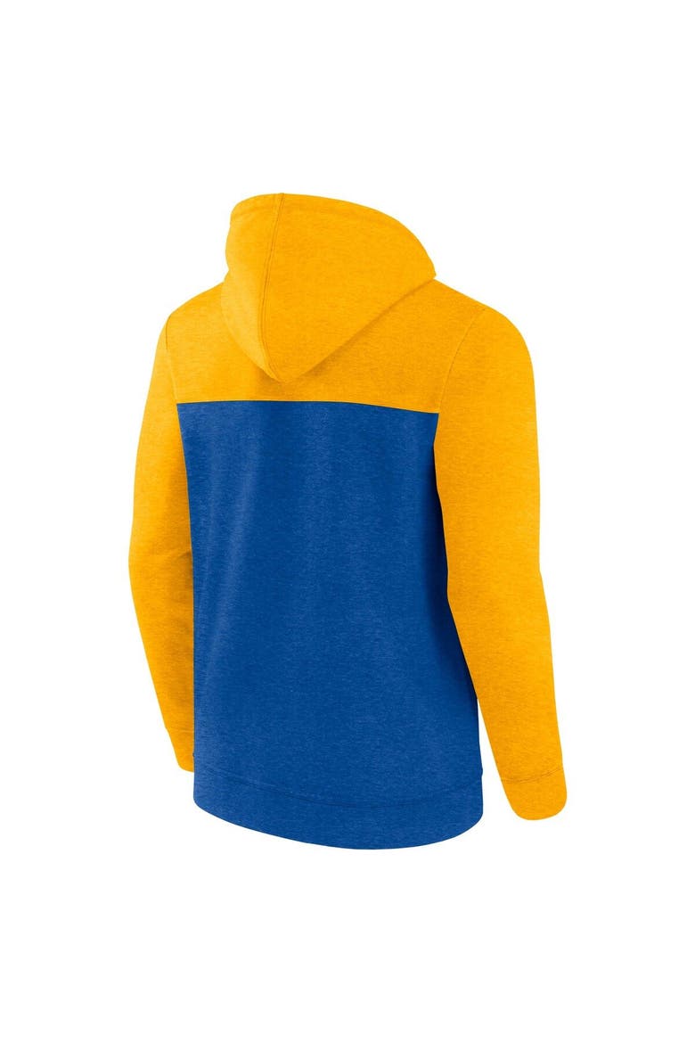 Men's Fanatics Branded Heather Blue St. Louis Blues Down and Distance Full-Zip Hoodie, Alternate, color, Royal