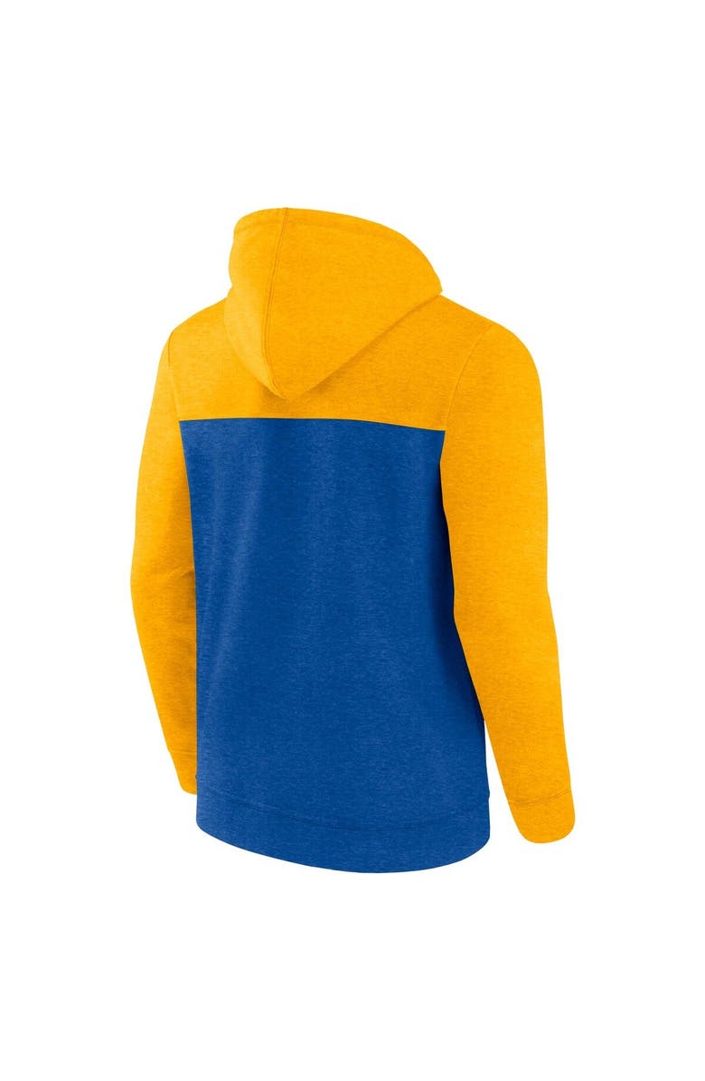 FANATICS Men's Fanatics Branded Heather Blue St. Louis Blues Down and Distance Full-Zip Hoodie, Alternate, color, 