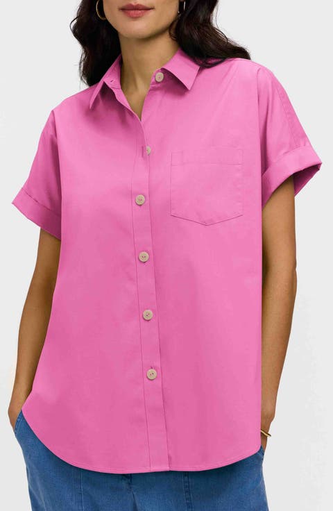 Abigail Short Sleeve Button-Up Shirt