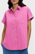 Foxcroft Abigail Short Sleeve Button-Up Shirt