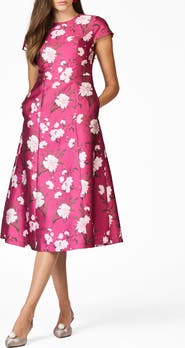 Sachin & Babi Jackie Floral Cocktail Midi Dress