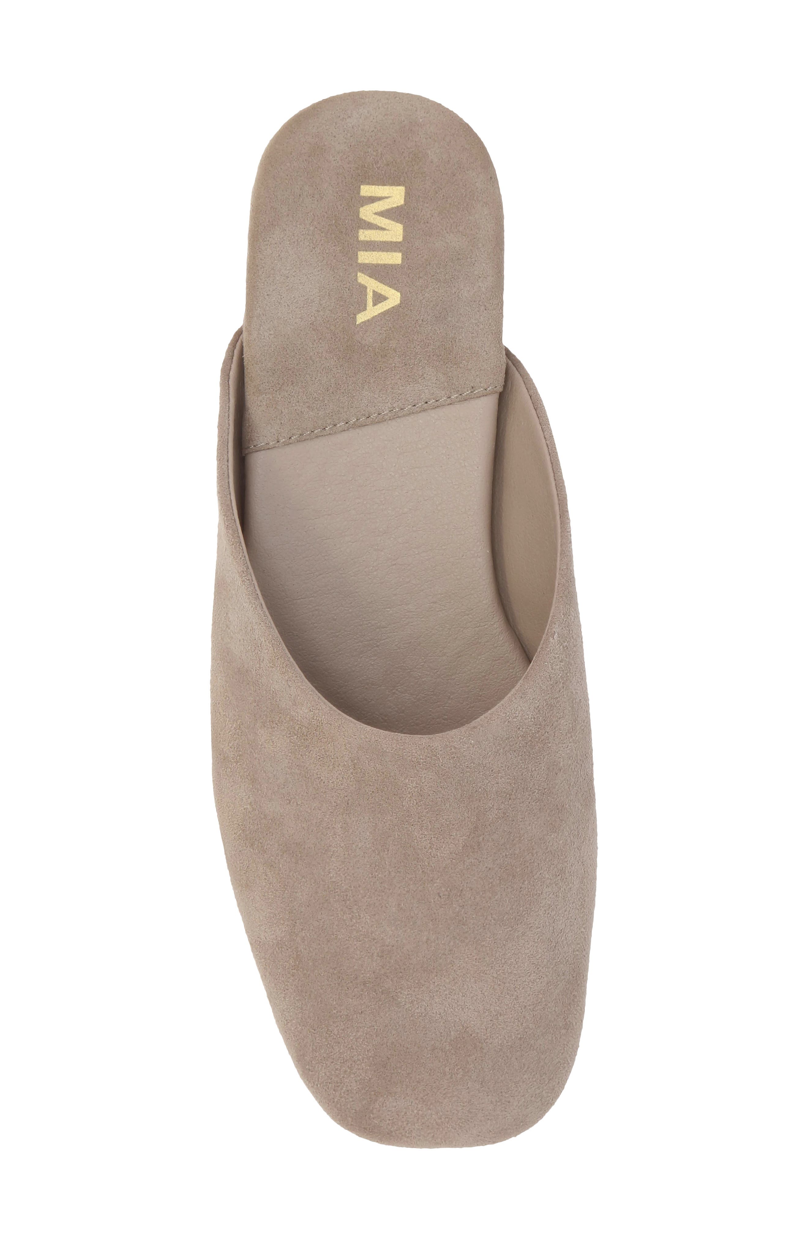 Ziva Square Toe Mule, Alternate, color, STONE