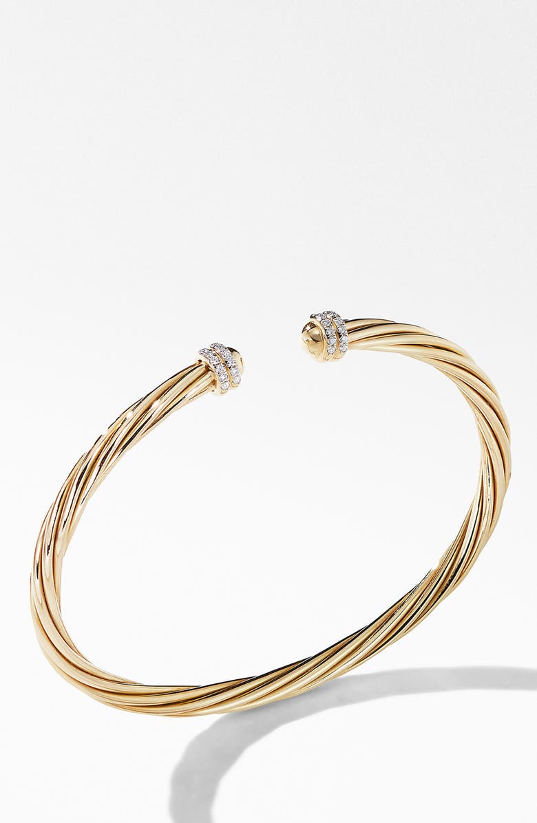 David Yurman Helena Bracelet in 18K Yellow Gold with Diamonds, Alternate, color, 