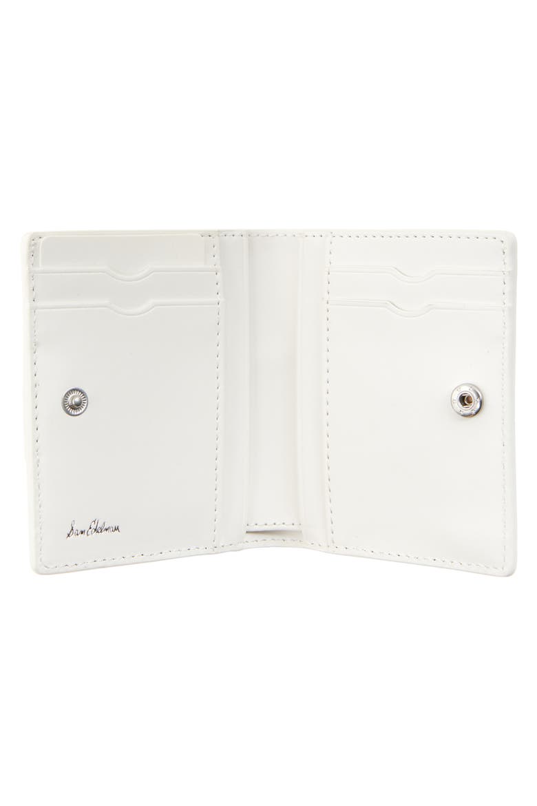 Harper Monogram Faux Leather Bifold Wallet, Alternate, color, WHITE