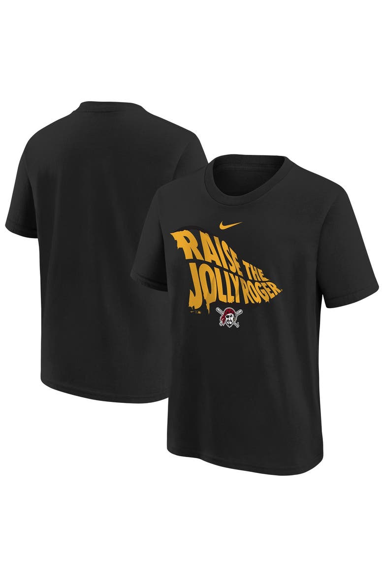 Youth Nike  Black Pittsburgh Pirates Hometown Collection T-Shirt, Main, color, Black