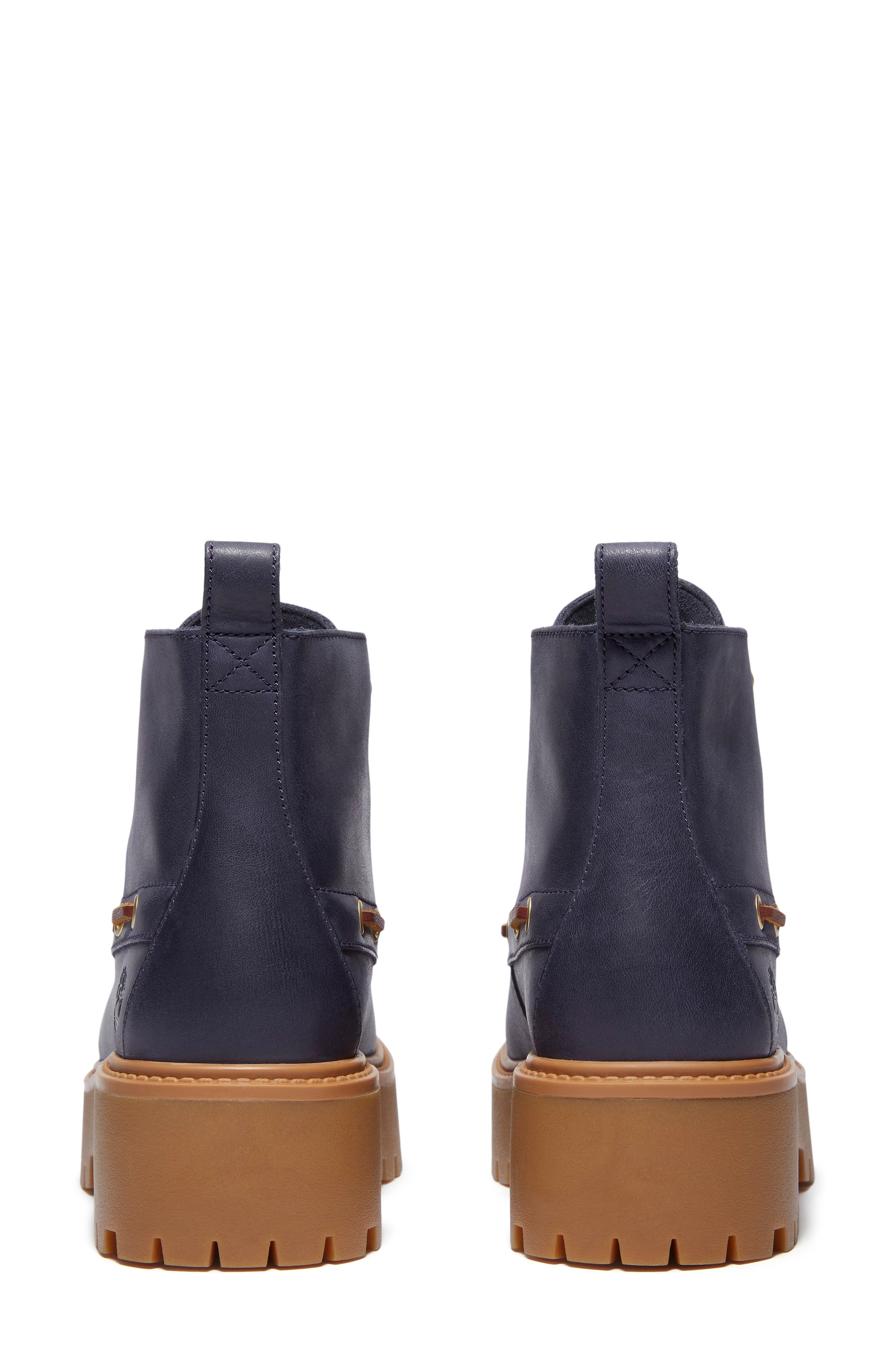 Timberland Stone Street Platform Hiking Boot, Alternate, color, Dark Blue Full Grain