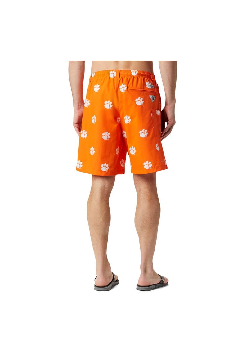 Men's Columbia Orange Clemson Tigers Backcast III Printed Short, Alternate, color, Orange
