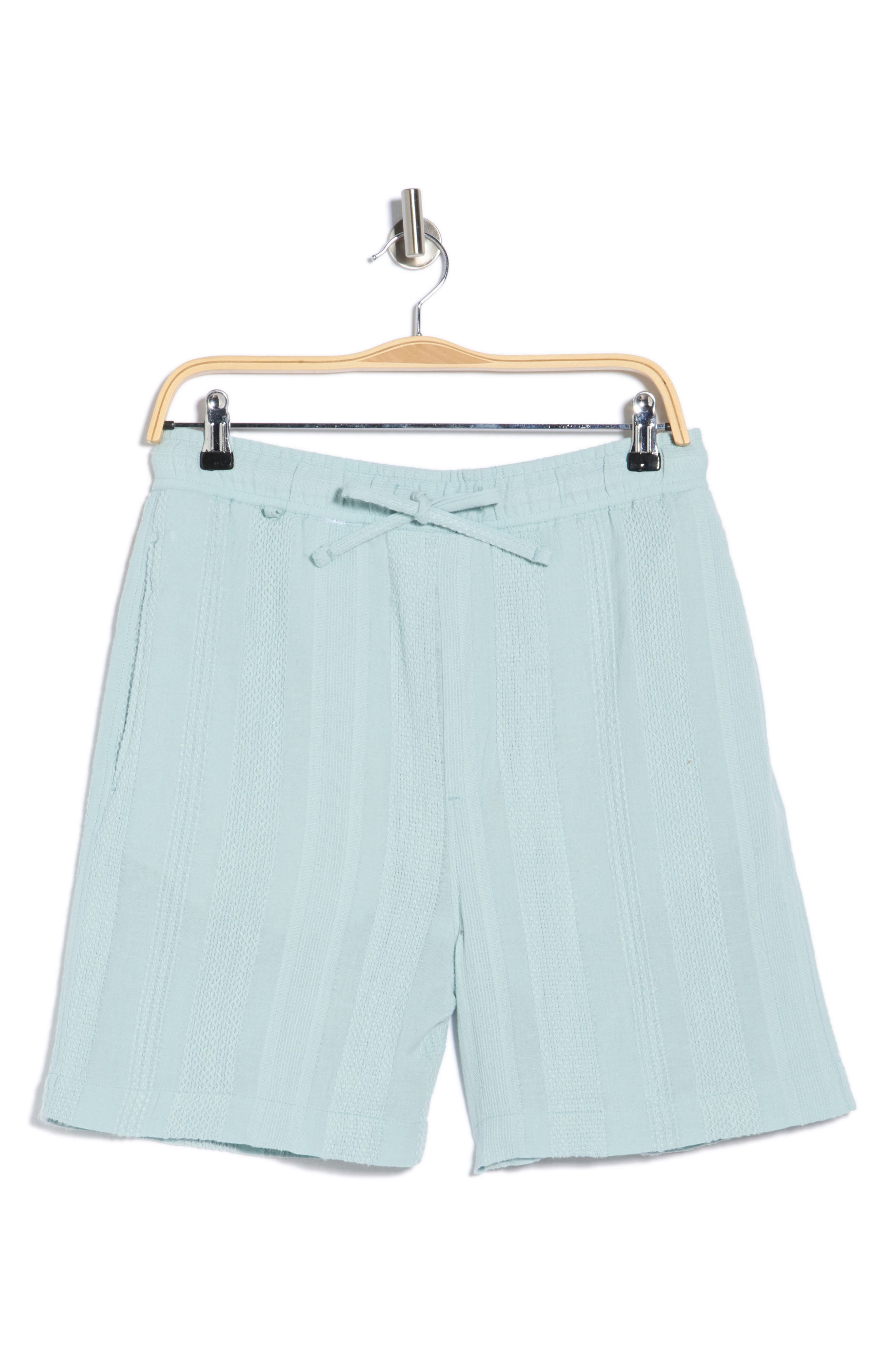DENIM AND FLOWER Textured Drawstring Shorts