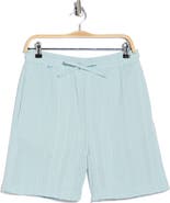 DENIM AND FLOWER Textured Drawstring Shorts