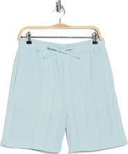 DENIM AND FLOWER Textured Drawstring Shorts