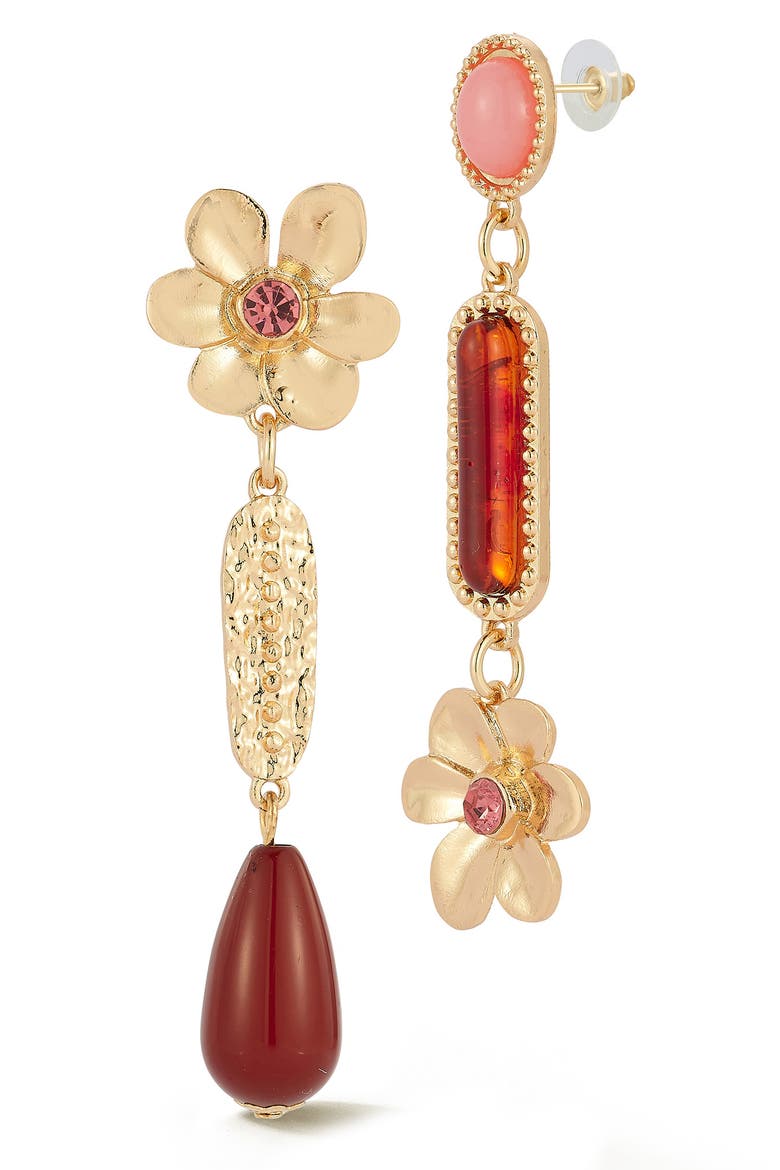 Statement Drop Earrings, Main, color, GOLD