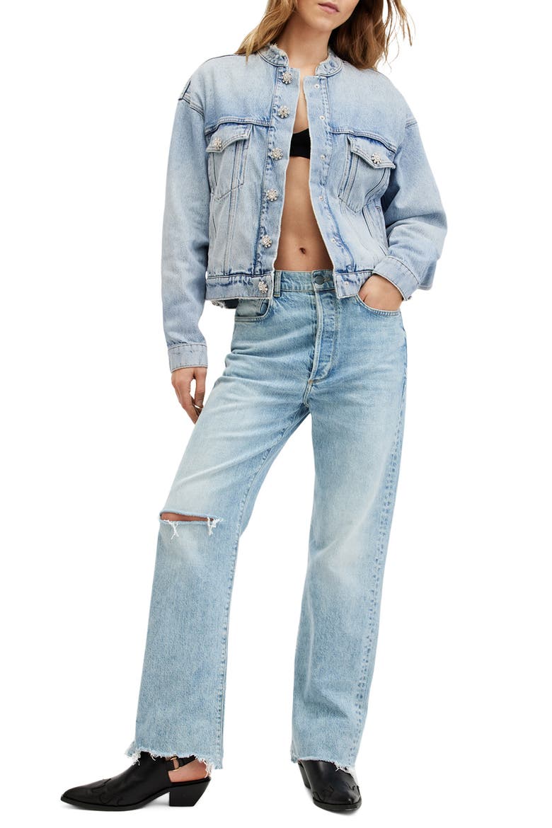 Bella Denim Jacket, Alternate, color, LIGHT INDIGO