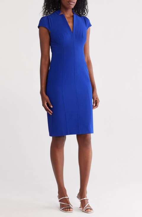 Signature Stretch Crepe Sheath Dress