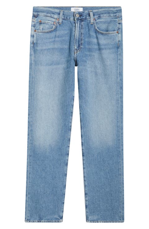 Elijah Relaxed Straight Jeans (Shadow Blue Medium Vintage Wash)