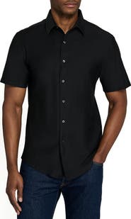 Brooklyn Brigade Solid Mapleton Luxe Cross Dyed Short Sleeve Shirt