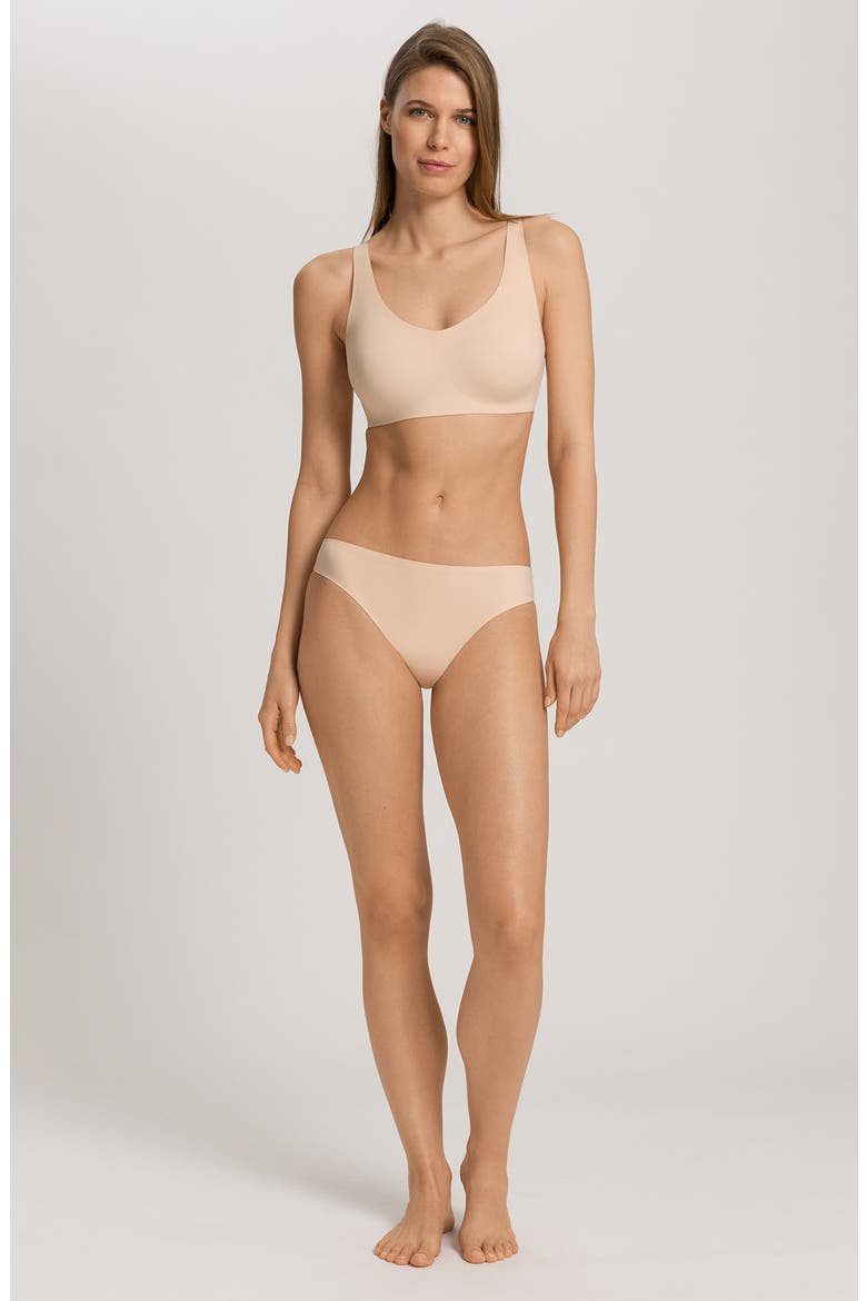 Invisible Touch High Cut Bikini, Alternate, color, BEIGE