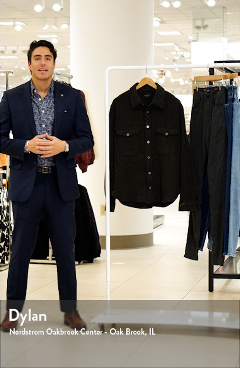 Pegasus Wool Blend Button-Up Overshirt, sales video thumbnail