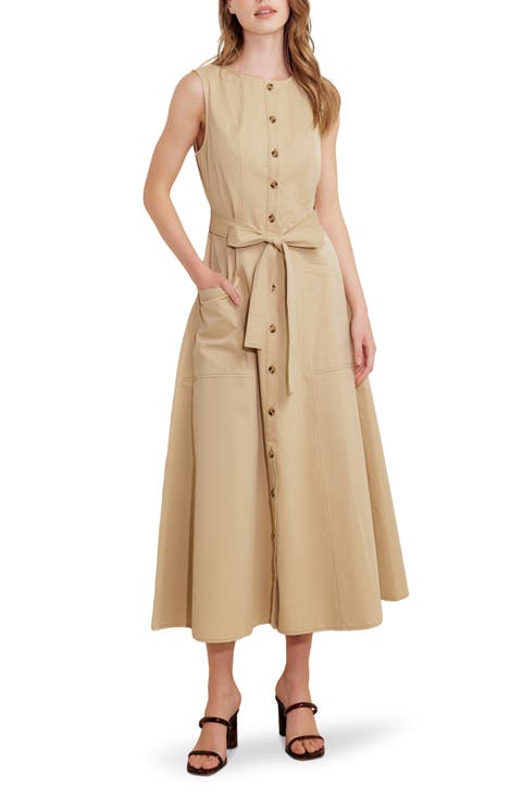 Sleeveless Cotton Maxi Dress