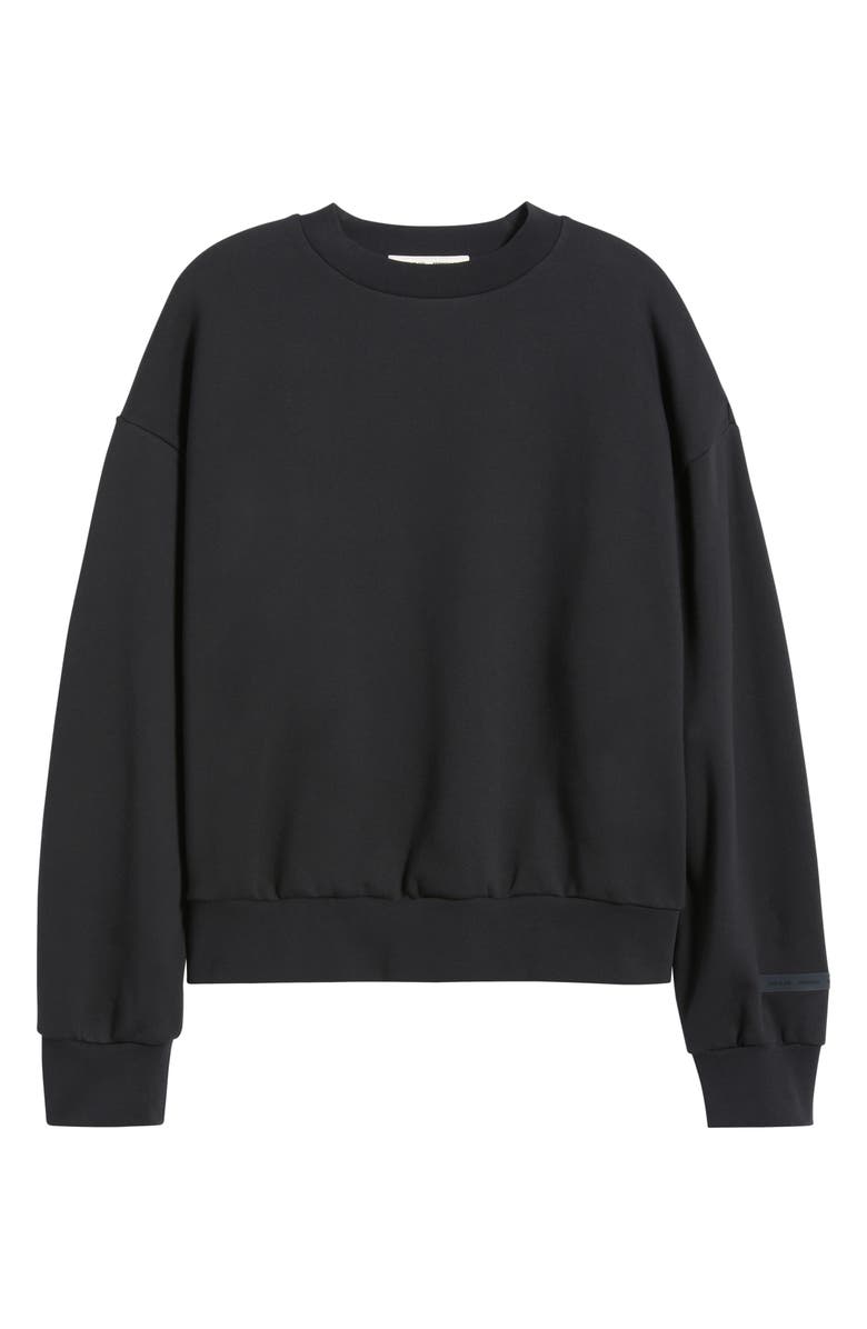 Fear of God Essentials Classic Fit Logo Graphic Sweatshirt, Alternate, color, Jet Black