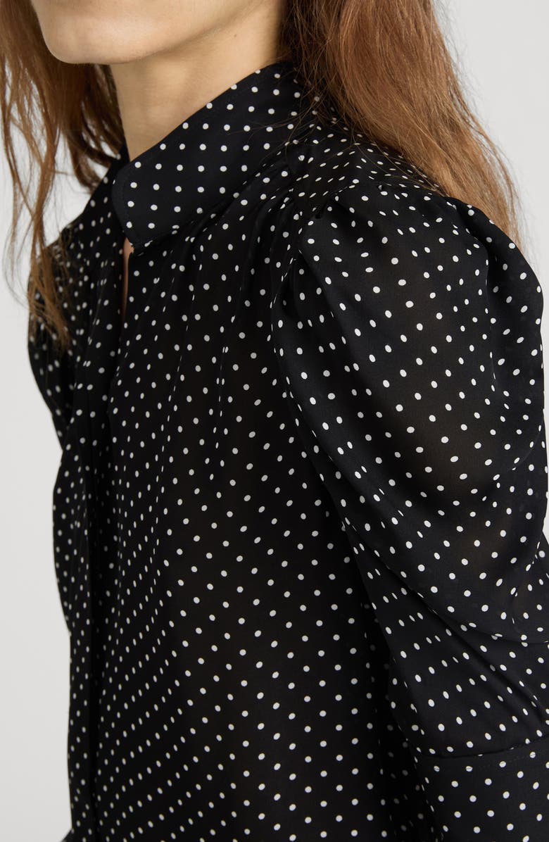 FRAME The Gillian Silk Button-Up Shirt, Alternate, color, Black Multi