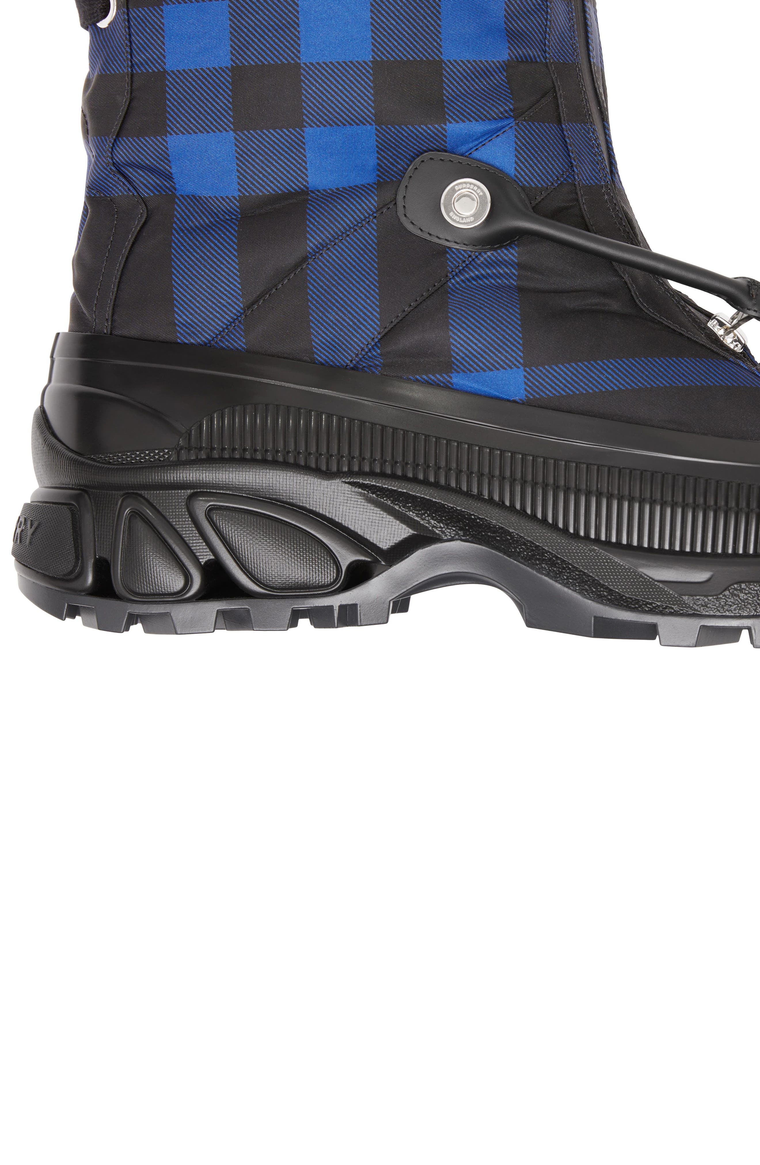 Burberry Check Snow Boot, Alternate, color, 