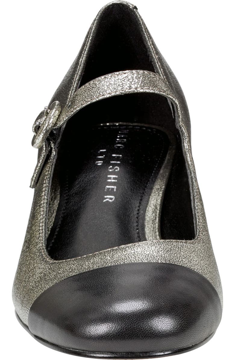 Marc Fisher LTD Marla Cap Toe Mary Jane Pump, Alternate, color, Gold